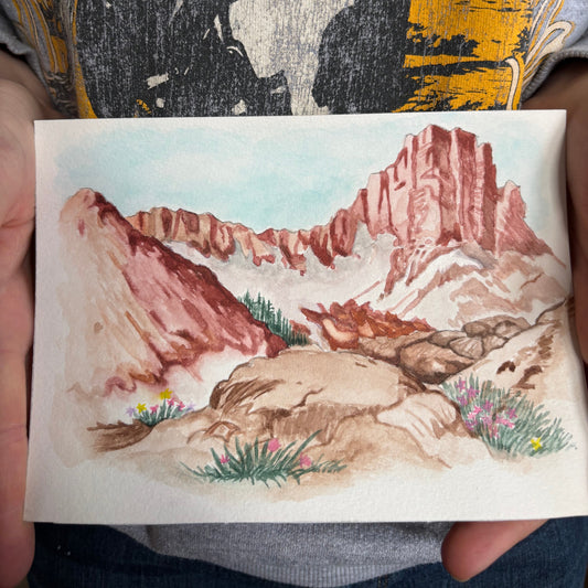 Watercolor Print - Desert Landscape