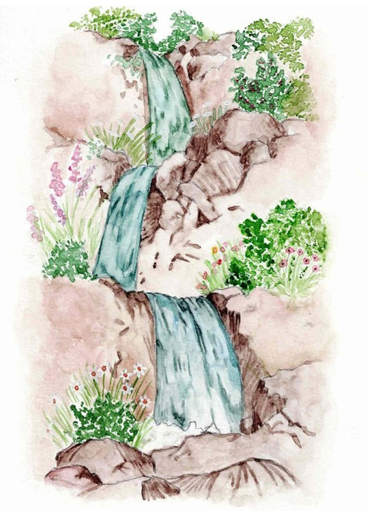 Watercolor Print - Mountain Stream